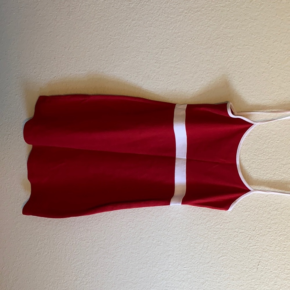 bright red brandy melville mini dress (one size)